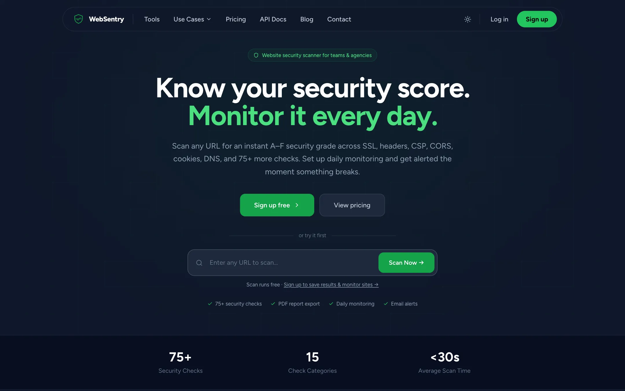 WebSentry screenshot